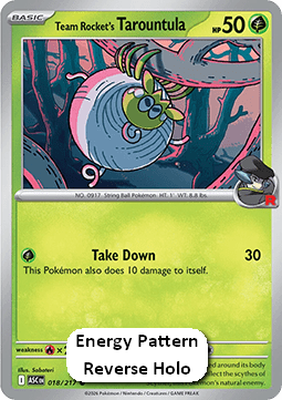 Ascended Heroes 018/217 Team Rocket's Taroutula (Reverse Holo Energy)