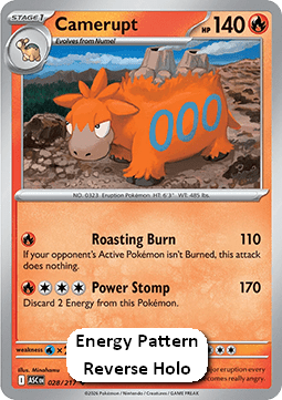 Ascended Heroes 028/217 Camerupt (Reverse Holo Pokeball)