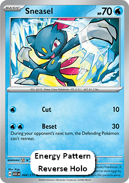 Ascended Heroes 044/217 Sneasel (Reverse Holo Energy)
