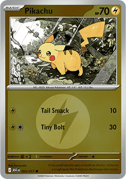Ascended Heroes 055/217 Pikachu (Reverse Holo Energy)