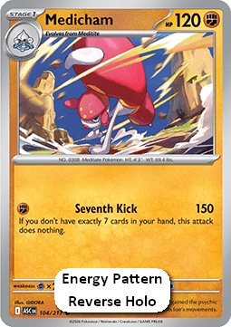 Ascended Heroes 104/217 Medicham (Reverse Holo Energy)