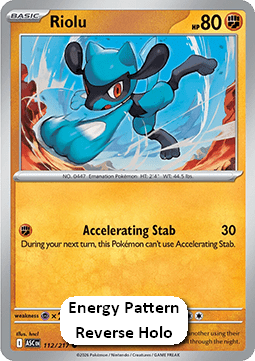 Ascended Heroes 112/217 Riolu (Reverse Holo Energy)
