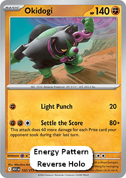 Ascended Heroes 122/217 Okidogi (Reverse Holo Energy)