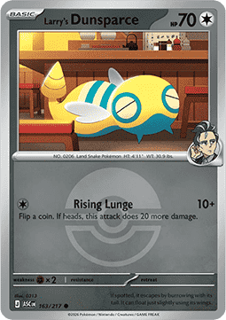 Ascended Heroes 163/217 Larry's Dunsparce (Reverse Holo Pokeball)