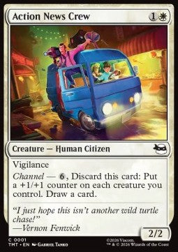 Teenage Mutant Ninja Turtles 0001 Action News Crew (Foil)