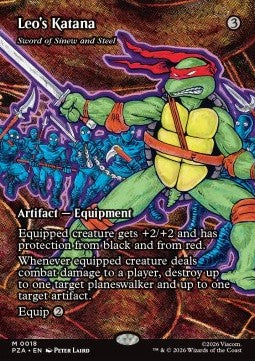Teenage Mutant Ninja Turtles Source Material 0018 Leo's Katana (Sword of Sinew and Steel)