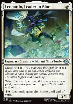 Teenage Mutant Ninja Turtles 0016 Leonardo, Leader in Blue (Foil)