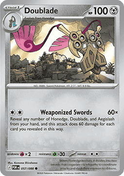 Perfect Order 057/088 Doublade (Reverse Holo)
