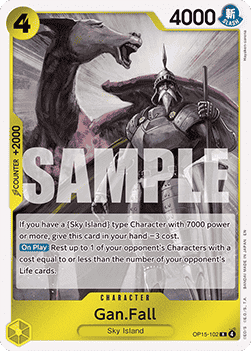 Adventure on Kami's Island OP15-102 Gan.Fall (Foil)