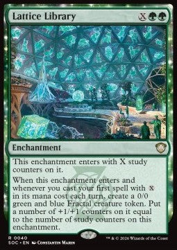 Secrets of Strixhaven Commander 0040 Lattice Library