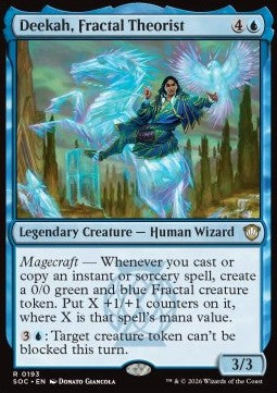 Secrets of Strixhaven Commander 0193 Deekah, Fractal Theorist