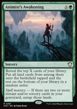 Secrets of Strixhaven Commander 0261 Animist's Awakening