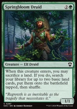 Secrets of Strixhaven Commander 0287 Springbloom Druid