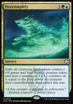 Secrets of Strixhaven Commander 0322 Oversimplify