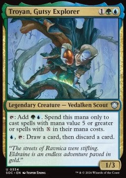 Secrets of Strixhaven Commander 0334 Troyan, Gutsy Explorer