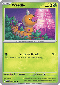 Chaos Rising 001/086 Weedle