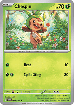 Chaos Rising 005/086 Chespin