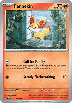 Chaos Rising 011/086 Fennekin