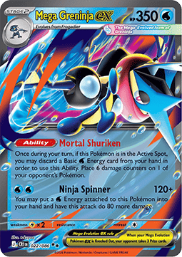 Chaos Rising 022/086 Mega Greninja ex
