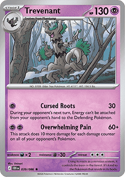 Chaos Rising 039/086 Trevenant (Holo)