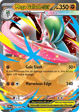 Chaos Rising 048/086 Mega Gallade ex