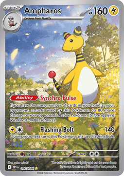 Chaos Rising 090/086 Ampharos