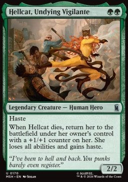 Marvel Super Heroes 0170 Hellcat, Undying Vigilante (Foil)