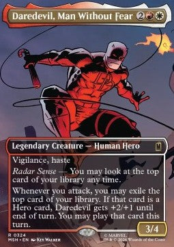 Marvel Super Heroes 0324 Daredevil, Man Without Fear (Foil)
