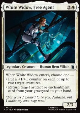Marvel Super Heroes 0042 White Widow, Free Agent