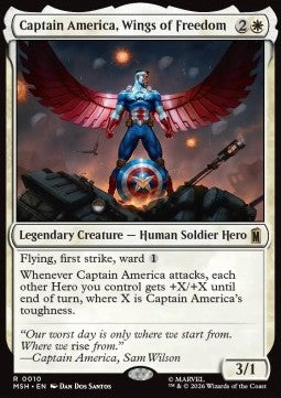Marvel Super Heroes 0010 Captain America, Wings of Freedom