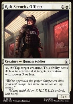 Marvel Super Heroes 0033 Raft Security Officer