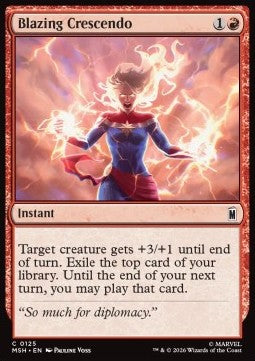 Marvel Super Heroes 0125 Blazing Crescendo (Foil)
