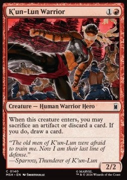 Marvel Super Heroes 0140 K'un-Lun Warrior (Foil)