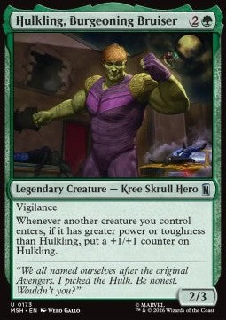 Marvel Super Heroes 0173 Hulkling, Burgeoning Bruiser