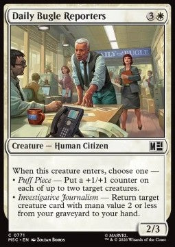 Marvel Super Heroes Commander 0771 Daily Bugle Reporters (Foil)