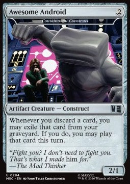 Marvel Super Heroes Commander 0284 Awesome Android (Containment Construct)