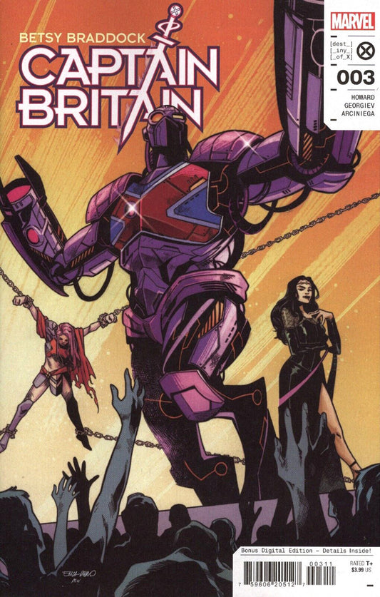 Betsy Braddock Captain Britian #3 Marvel Comics (2023)