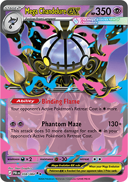 Pitch Black 038/084 Mega Chandelure ex
