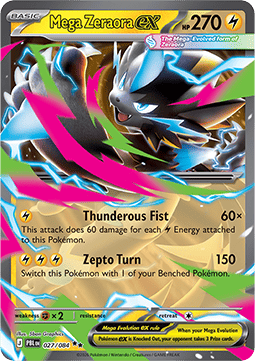 Pitch Black 027/084 Mega Zeraora ex