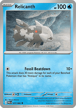 Pitch Black 017/084 Relicanth