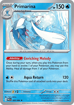 Pitch Black 020/084 Primarina (Holo)