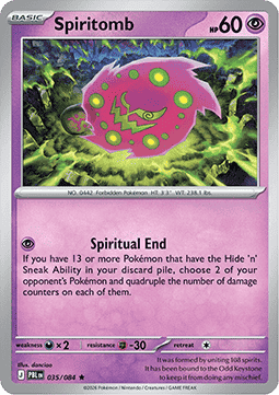 Pitch Black 035/084 Spiritomb (Holo)