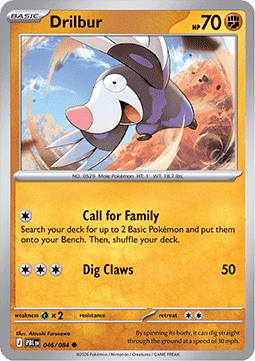 Pitch Black 046/084 Drilbur (Reverse Holo)