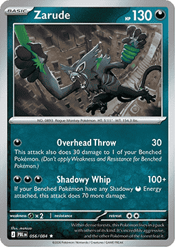 Pitch Black 056/084 Zarude (Reverse Holo)