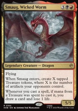 The Hobbit 0164 Smaug, Wicked Worm (Foil)