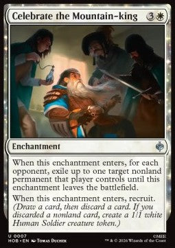 The Hobbit 0007 Celebrate the Mountain-King (Foil)