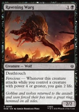 The Hobbit 0080 Ravening Warg