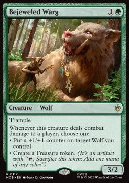 The Hobbit 0117 Bejeweled Warg
