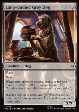 The Hobbit 0001 Long-Bodied Grey Dog
