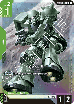 Gundam ST03-008 Zaku II (Foil)(CB)